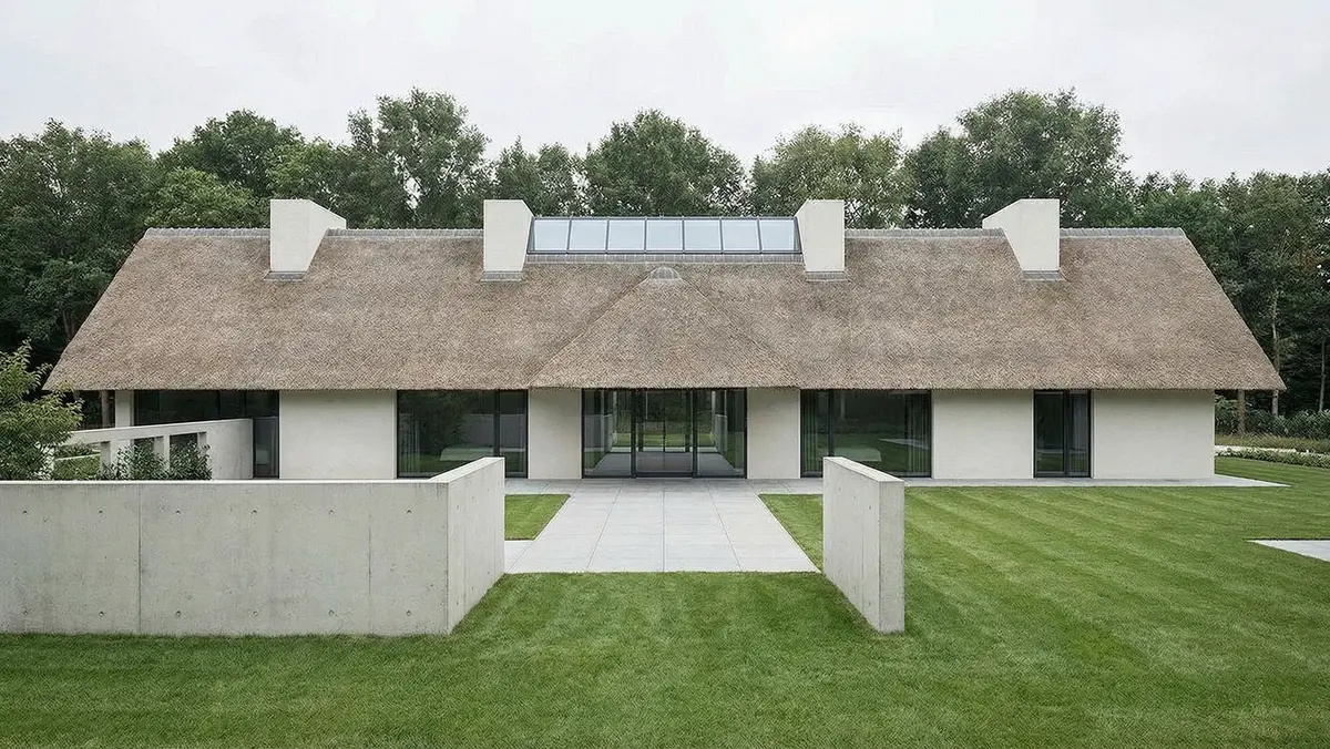 Villa verbouwing in Laren met verduurzaming en een nieuw gevelbeeld