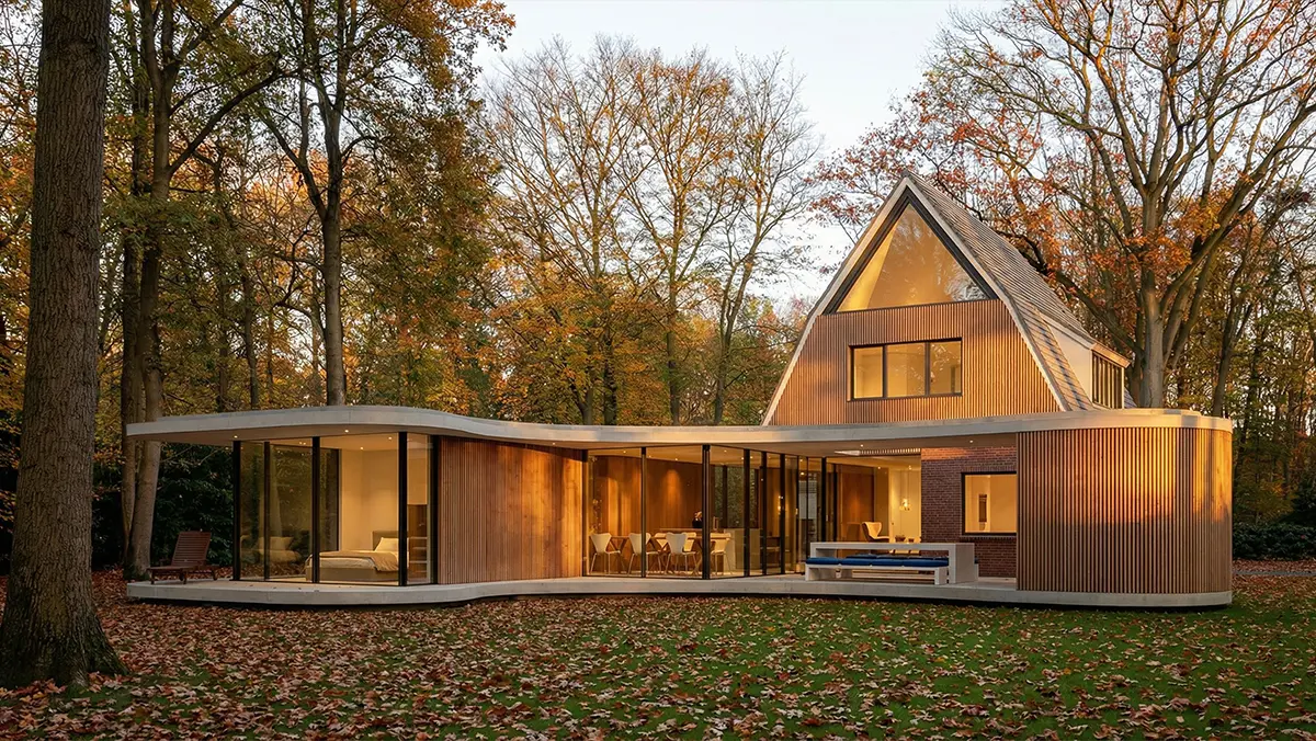 Verbouwde jaren-30 woning in Hilversum met nieuwe aanbouw en duurzame schil