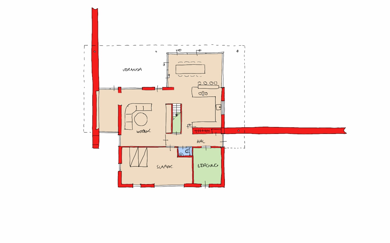 Uitbreiding woning en schuur in het buitengebied Enschede