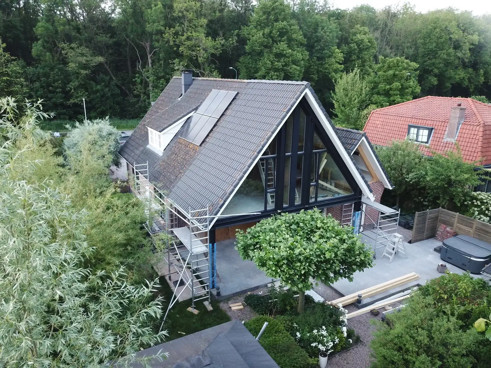 Kapverlenging met veranda en extra slaapkamers