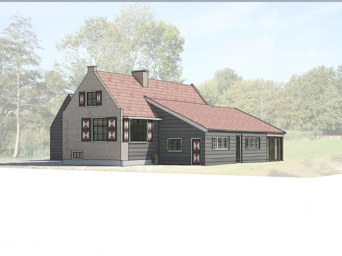 Straatbeeld van De Warme Hand in Nieuwersluis na verbouwing