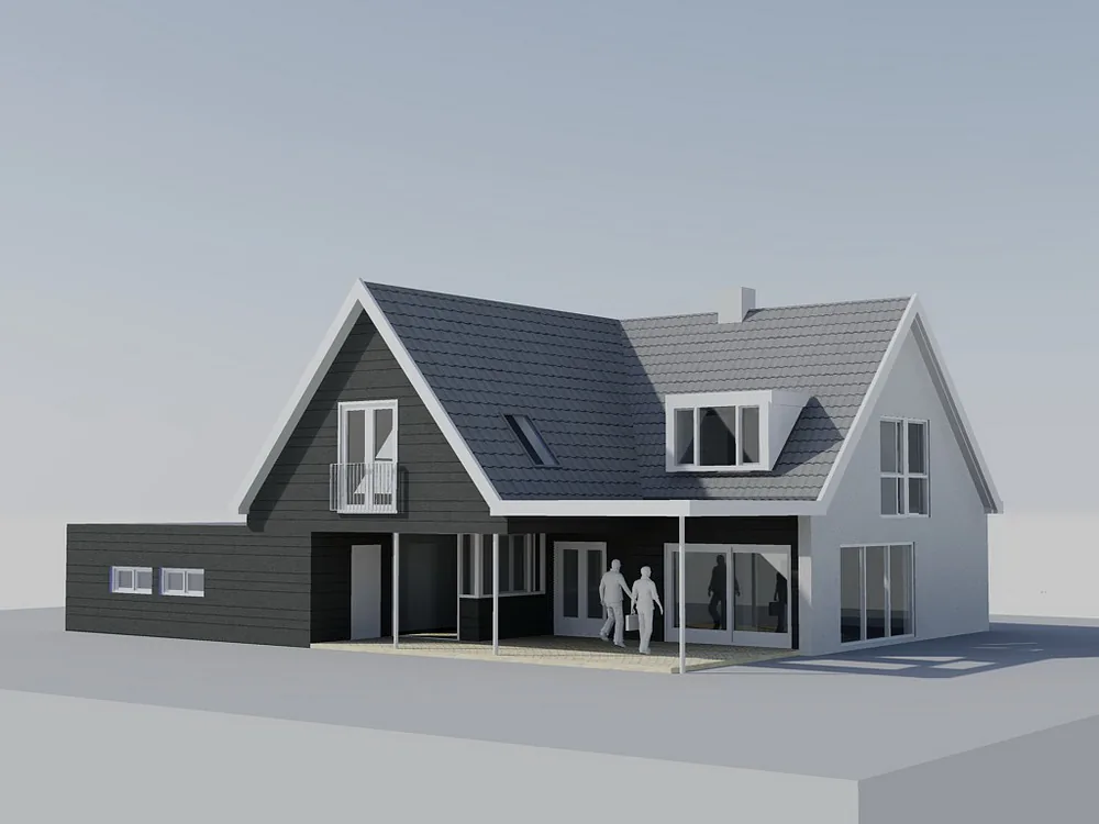 Verbouw jaren-60 bungalow met veranda