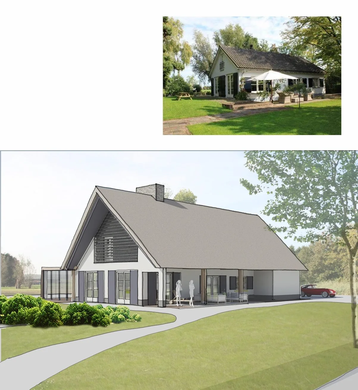 Verbouw en uitbreiding woning Loenersloot