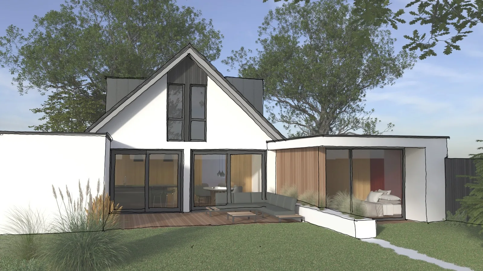 Villa voor transformatie — gedateerde gevel en verouderde isolatie
