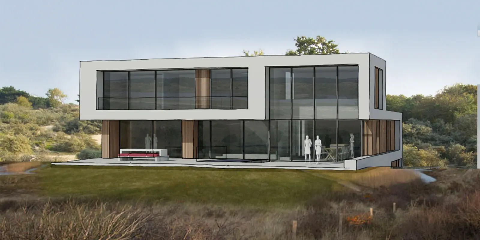 Schetsontwerp door architect