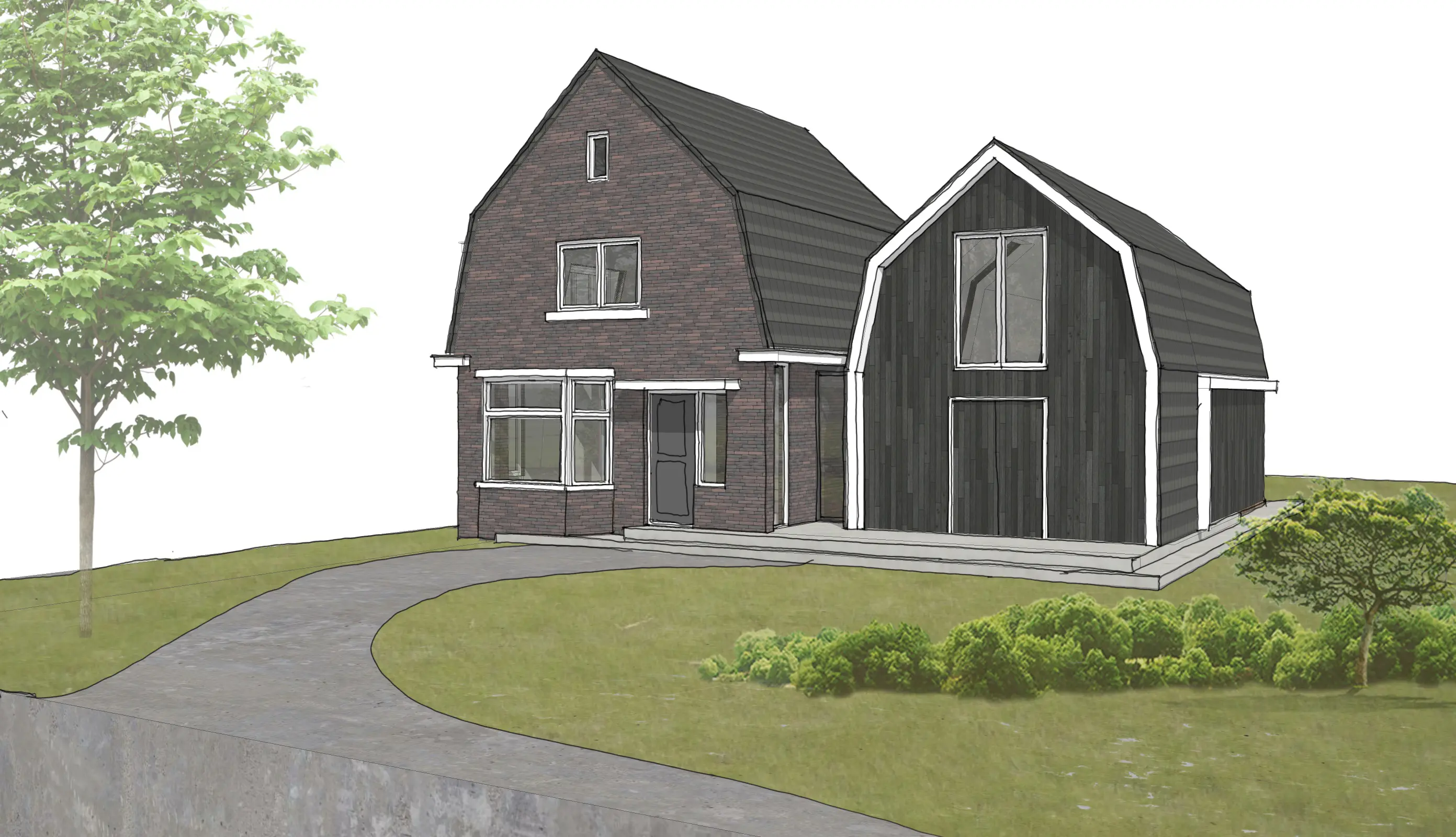 Architect Vreeland Verduurzaming en bijgebouw woning aan de Vecht, Vreeland