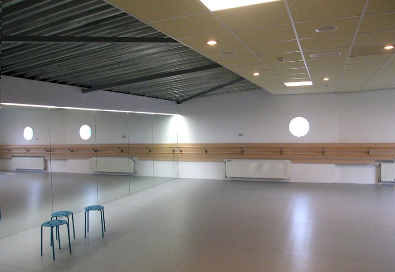 Verbouwconcept voor balletstudio in Houten
