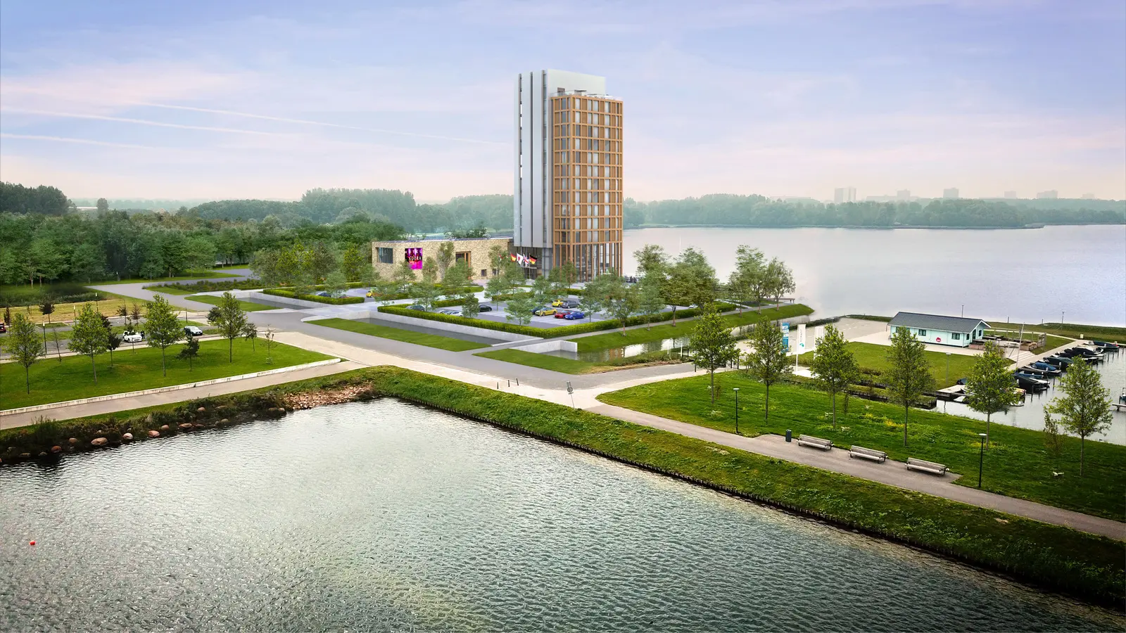 Hotelontwikkeling Nesselande Rotterdam overzicht