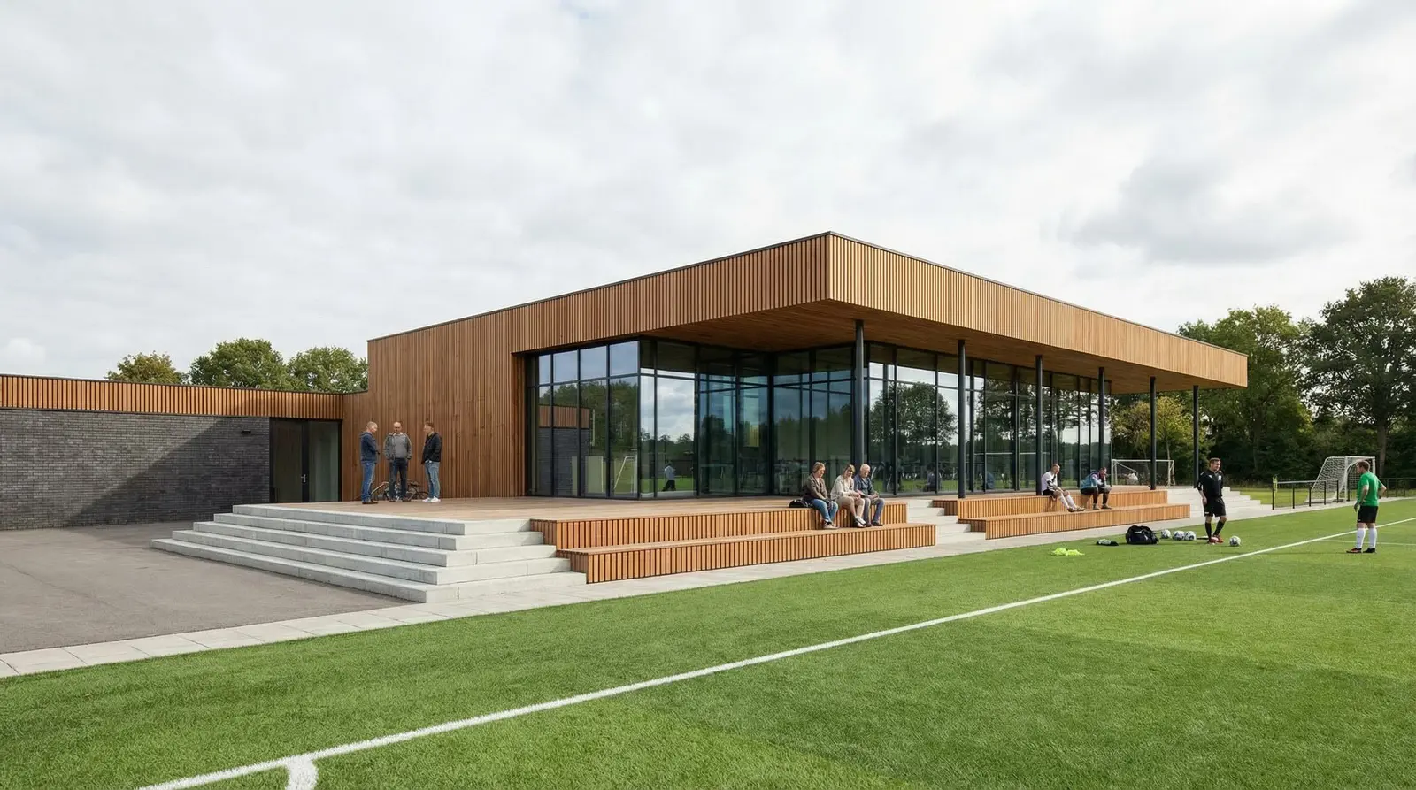 Verbouw voetbalkantine als zakelijke architectuuropgave